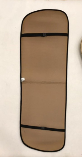 Накидка из искусственного меха с коротким ворсом на заднее сиденье (без спинки) чёрная, арт. IHT001