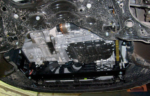 Защита картера двигателя и КПП Skoda Fabia II (5J) 2007-2010 Хэтчбэк 5 дв. V-; 1.2; 1.2TSI; 1.4; 1.4 TSI; 1.6 AT; MT Арт. 21.2419 V1