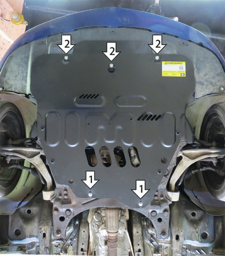Защита картера двигателя и КПП Alfa Romeo 159 I 2005-2008 Седан V-2,2; 1,9D FWD Арт. 75901