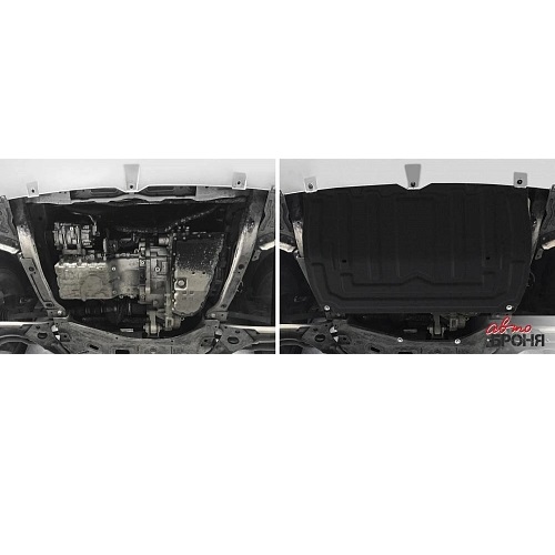 Защита картера двигателя и КПП Chery Tiggo 4 I 2018- FL V - 1.5; 2.0  + пыльники (2шт) Арт. 111.00922.2
