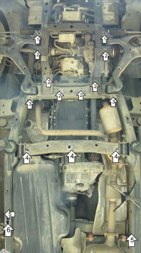 Комплект защит Land Rover Discovery IV (L319) 2009-2013 V-2,7D, 3,0D 4WD Арт. 13204