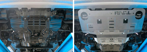 Защита картера двигателя и радиатора Toyota Fortuner II 2015-2020 Внедорожник 5 дв. V-2.7; 2.8D Арт. 2333571016