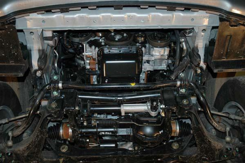Защита картера двигателя Hyundai H1 I 1998-2004 Микроавтобус V-2,4; 2,5TD 4wd Арт. 10.1026