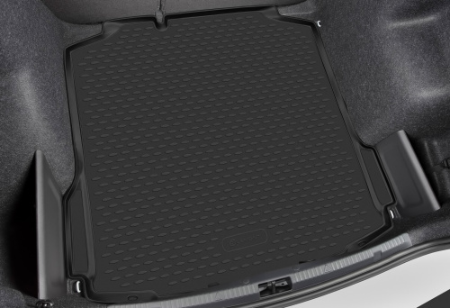 Коврик в багажник Hyundai Santa Fe IV (TM) 2020- FL, полиуретан Element, Черный, 5 мест Арт. ELEMENTA0N169B13