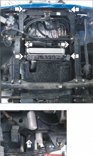 Защита радиатора BAW Fenix 1044 2005- V-3,2D RWDдля а/м грузовик 2011-2018 Арт. 25704