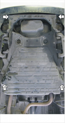 Защита картера двигателя Mercedes-Benz Viano I (W639) 2003-2010 V-3,0D RWD Арт. 01217