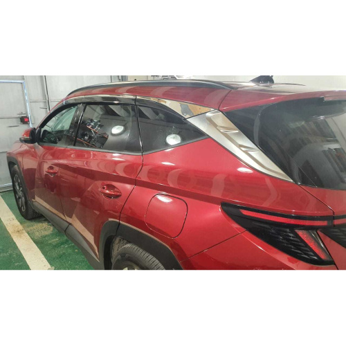 Дефлекторы окон Mazda6 III (GJ) 2012-2015 Седан, накладные с хром. молдингом 4 шт Арт. ALV353M