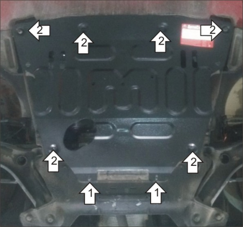 Защита картера двигателя и КПП LADA Vesta I 2015-2023 Седан V-1,6 FWD, в том числе для верси Cross с 2017- Арт. 52113