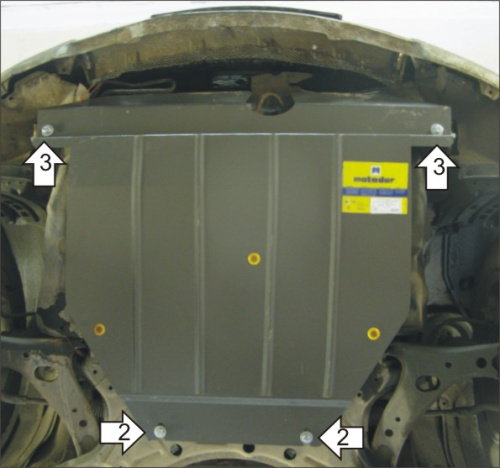 Защита картера двигателя и КПП Toyota Celica VII (T230) 1999-2002 Хэтчбэк 3 дв. V-1,8 FWD Арт. 02525