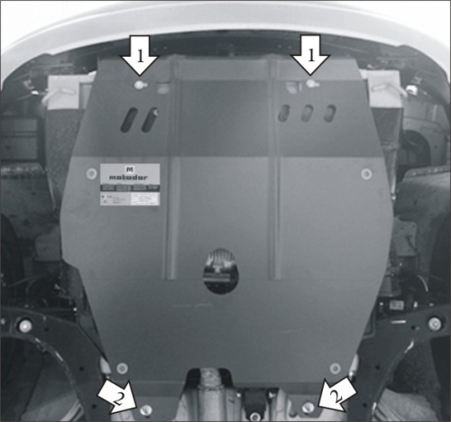 Защита картера двигателя и КПП Daewoo Nexia I 1994-2008 Седан V-1,5 FWD Арт. 00511
