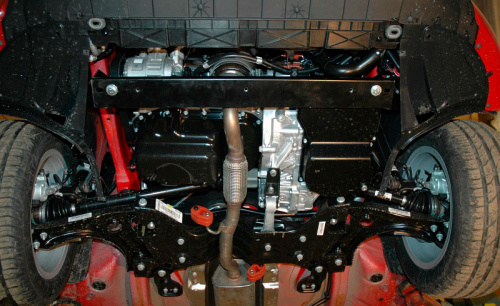 Защита картера двигателя и КПП Audi A1 I (8X) 2010-2015 Хэтчбэк 5 дв. V-1,2; 1,4; 1,6 Арт. 02.2419 V1