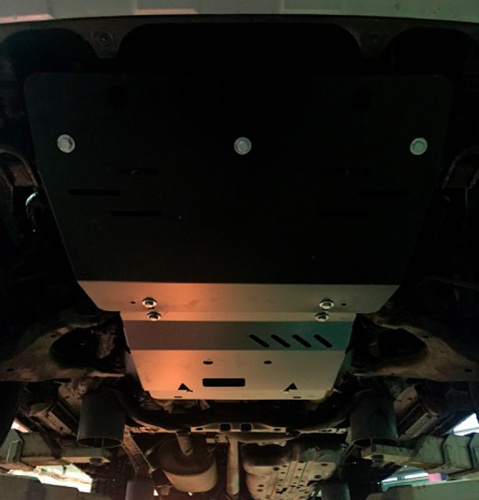 Защита картера двигателя и рулевых тяг Toyota Land Cruiser Prado II (J120) 2002-2007 5 дв. V-4.0 Арт. 24.0753 V2