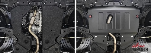 Защита картера двигателя и КПП Toyota Highlander IV (U70) 2019- V - 3.5 Арт. 111.09549.1