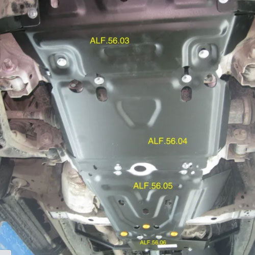 Защита картера двигателя JAC T6 2015- Пикап V-2,0MT; 2,0TD Арт. ALF5604st
