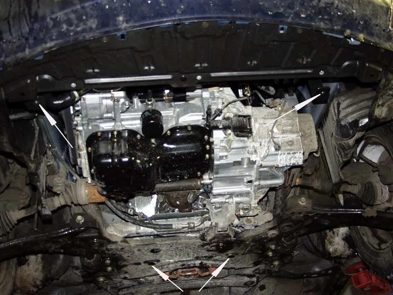 Защита картера двигателя и КПП Mazda3 I (BK) 2003-2006 Седан V-1.6, 2.0 Арт. 121421