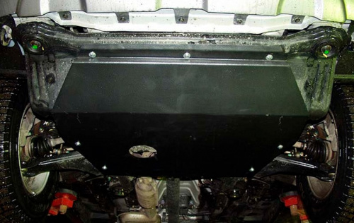 Защита картера двигателя и КПП Hyundai Santa Fe I (SM) 2000-2004 V-2,7; 2,2CRDI ; 2,0 ; 2,4 ; 2,0CRDI (Classic ТАГАЗ) Арт. 10.0341