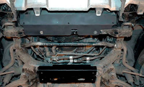 Защита картера двигателя и рулевых тяг Toyota Land Cruiser Prado II (J120) 2002-2007 5 дв. V-4.0 Арт. 24.0753 V2