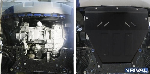 Защита картера двигателя и КПП Ford EcoSport II 2017- рестайлинг Внедорожник 5 дв. V - 1.5; 2.0 Арт. 11118701