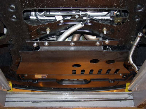 Защита картера двигателя и КПП Peugeot 607 I 2000-2004 Седан V-2,0; 2,2; 3,0; 2,0D; 2,2D; 2,7D Арт. 17.0461