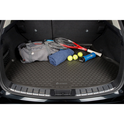 Коврик в багажник Kia Sorento IV (MQ4) 2020- Внедорожник 5 дв., полиуретан Element, Черный, длинный Арт. ELEMENTA59061L13