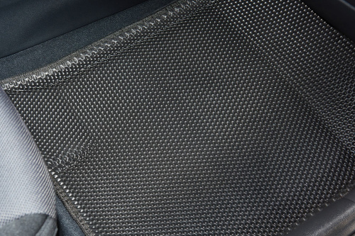 Коврики в салон Volkswagen Touareg III 2018-2023, 3D EVA Seintex "сота", Черный, Арт. 95430