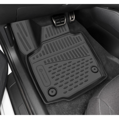 Коврики в салон Volkswagen Jetta VII 2018-2021 Седан, полиуретан 3D Element, Черный, Арт. ELEMENT3D02439210K