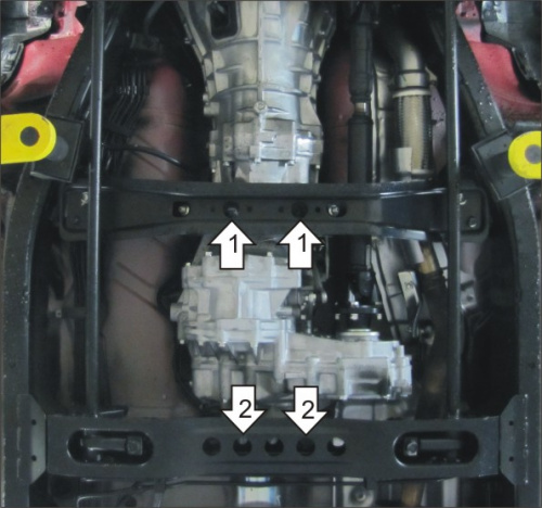 Защита раздатки Nissan NP300 2008-2015 Пикап V-2,4; 2,5D 4WD Арт. 11404