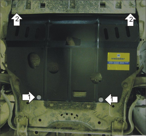 Защита картера двигателя и КПП Peugeot Partner II (B9) 2008-2012 Минивэн Tepee V-1,6 FWD Арт. 01614