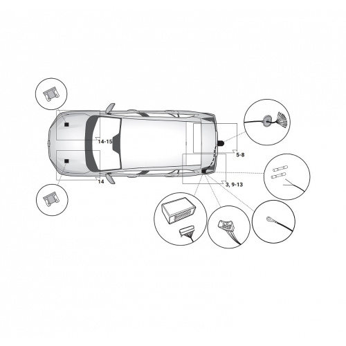 Блок согласования Toyota RAV4 V (XA50) 2018- Универсальный 13pin Hak-System Арт. 26500675