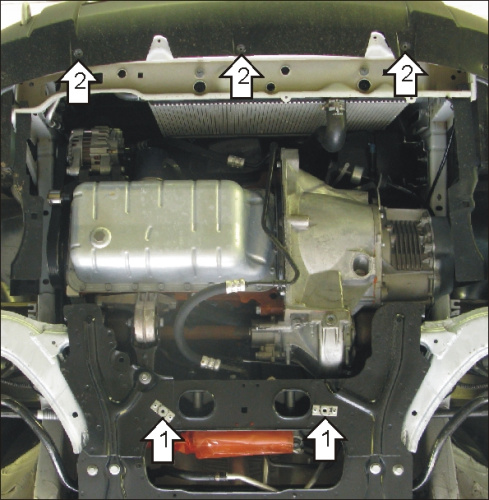 Защита картера двигателя и КПП Citroen Berlingo I (M49) 1996-2002 Минивэн V-1,6D, 1,8D, 1,9D, 2,0D, 1,1, 1,4, 1,6, 1,8 - FWD, 4WD Арт. 01603