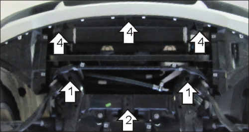 Защита радиатора BMW X3 I (E83) 2003-2006 V-2.0; 3.0 Арт. 10201