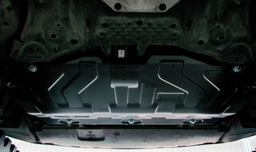 Защита картера двигателя и КПП Mazda CX-9 II (TC) 2015-2021 Внедорожник 5 дв. V-2,5 Turbo AT 4WD Арт. 12.2491