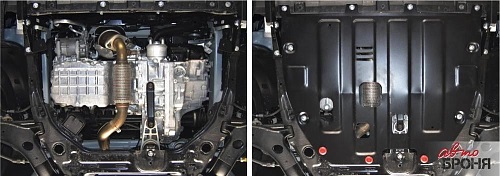 Защита картера двигателя и КПП SsangYong Tivoli (Х100) 2016-2021 Внедорожник 5 дв. V-1.6 FWD Арт. 11153181