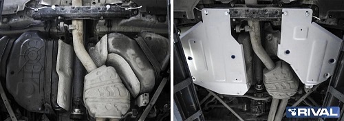 Защита топливного бака Audi Q7 II (4M) 2015-2019 V-3.0TFSI; 3.0TFSI S-line; 3.0TDI Арт. 33303521