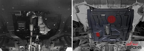 Защита картера двигателя и КПП Chevrolet Cobalt II 2011-2016 Седан V - 1.5 Арт. 111.01027.1
