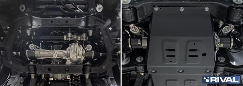 Защита картера двигателя и КПП BAIC BJ40 II 2023- V-2.0, АКПП, 4WD Арт. 11135031