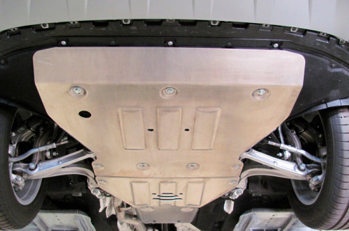 Защита картера двигателя Audi Q7 II (4M) 2015-2019 V-3,0 TDI; 3,0 TFSI; 4,2TFSI quattro Tiptronic Арт. 02.2977 V1