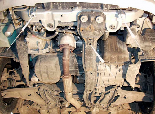 Защита картера двигателя и КПП Chrysler Sebring I 1995-1997 Купе V-2,5 Арт. 04.0632
