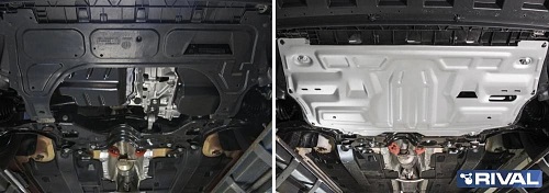 Защита картера двигателя и КПП SEAT Ibiza IV (6J) 2008-2012 Хэтчбэк 5 дв. V - все Арт. 33358421
