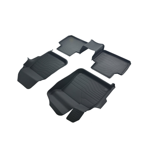 Коврики в салон Volkswagen Touareg III 2018-2023, резина 3D SRTK LUX, Черный, Арт. 3D.POR.CAY.17G.08005