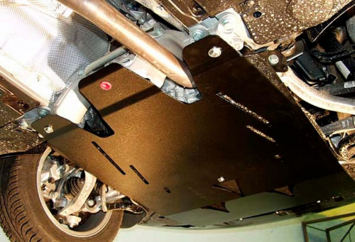 Защита картера двигателя и КПП Audi A4 III (B7) 2004-2009 Седан V-все кроме 4WD (установка на пыльник) Арт. 02.0817