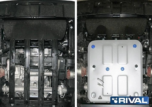 Защита картера двигателя Volkswagen Amarok I 2016-2023 FL V - 2.0TDI; 3.0TDI; установка только на а/м со штатной защитой Арт. 33358511