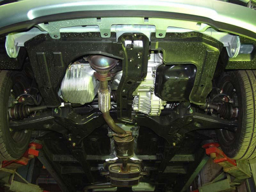 Защита картера двигателя и КПП Hyundai Matrix I 2001-2005 Хэтчбэк 5 дв. V-1,6; 1,8; 1,5D Арт. 10.0431