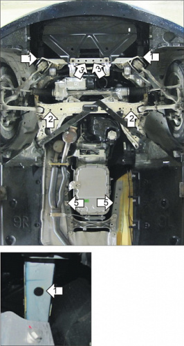 Комплект защит BMW 3 серия V (E90) 2008-2013 рестайлинг Седан V-2,0 RWD; примерялась только на АКПП; Защита: двигателя, КПП, пневмогидроусилителя, рул