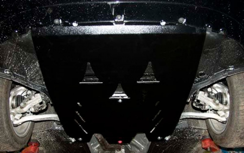 Защита картера двигателя и КПП Audi A4 III (B7) 2004-2009 Седан V-все кроме 4WD (установка на пыльник) Арт. 02.0817