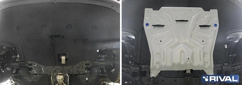 Защита картера двигателя и КПП Kia Optima IV 2015-2018 Седан Арт. 33328371