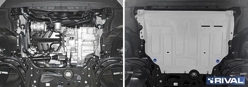 Защита картера двигателя и КПП Audi A3 III (8V) 2012-2016 Хэтчбэк 5 дв. V - 1.2; 1.4; 1.8 Арт. 33351281