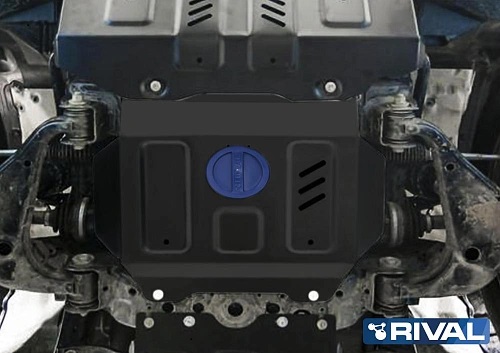 Защита картера двигателя и радиатора Toyota Fortuner II 2020- рестайлинг Внедорожник 5 дв. V-2.4TD; 2.8TD 4WD  (2 часть) Арт. 195021