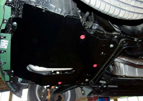 Защита картера двигателя и КПП Nissan March III (K12) 2002-2010 Хэтчбэк 5 дв. V-1,2; 1,4; 1,5dCi Арт. 15.0507