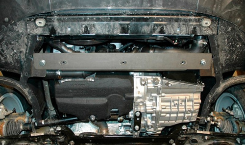 Защита картера двигателя и КПП Audi A3 II (8P) 2003-2005 FL 3 дв. V-1.2TSI; 1.4TSI; 1.8TSI; 2.0TSI Арт. 02.1988